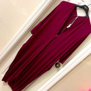 Zip front, zip back bubble dress with pockets